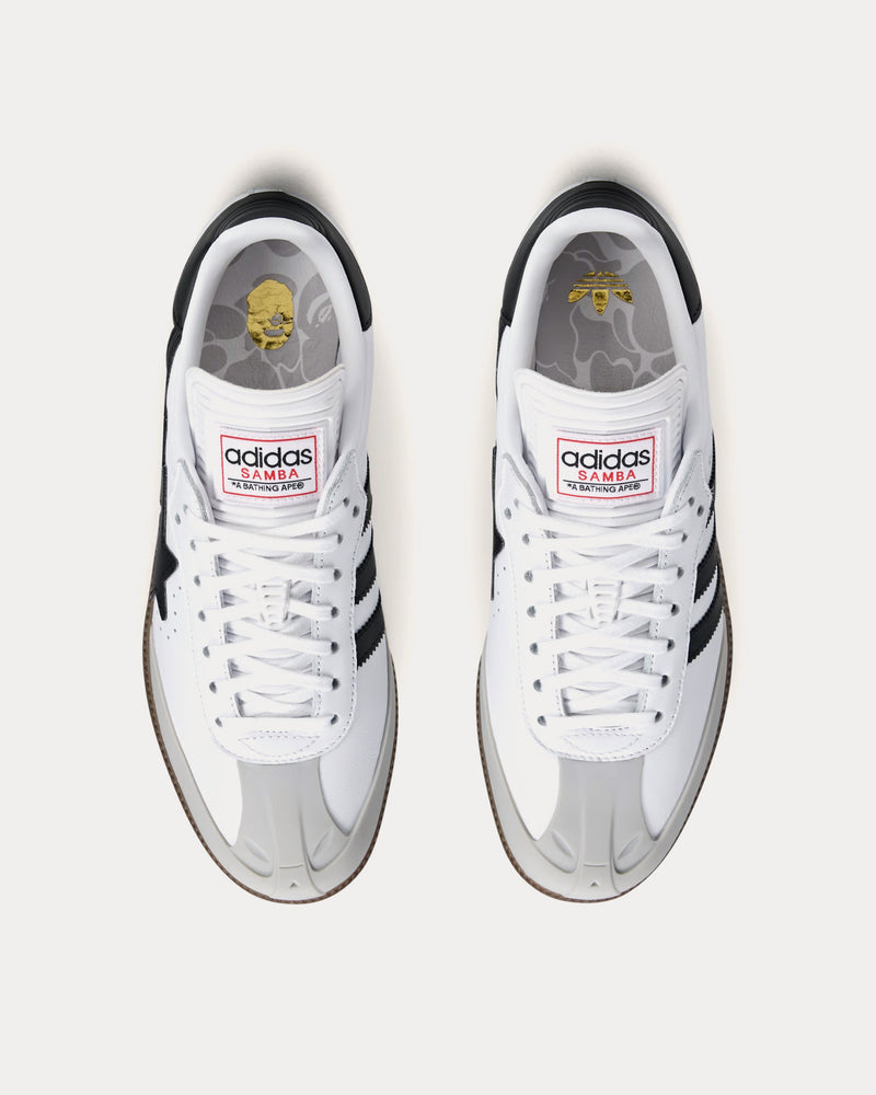 Adidas x BAPE Samba Cloud White / Core Black / Gum Low Top Sneakers - 2