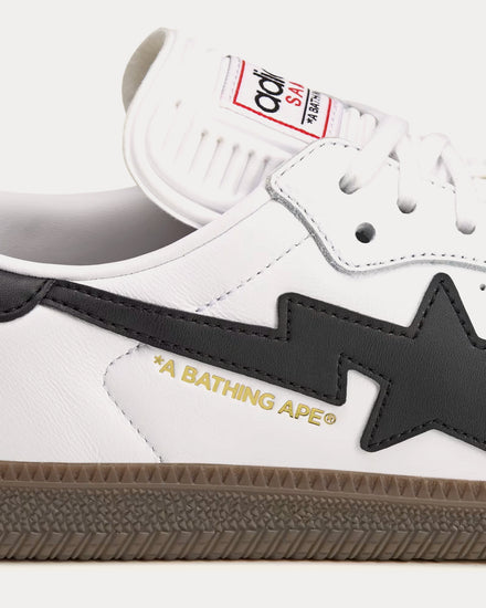 Adidas x BAPE Samba Cloud White / Core Black / Gum Low Top Sneakers - 5