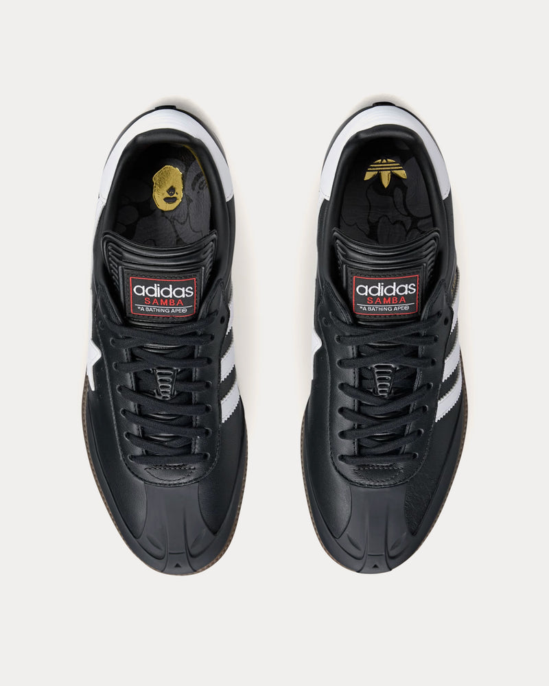 Adidas x BAPE Samba Core Black / Cloud White / Gum Low Top Sneakers - 2