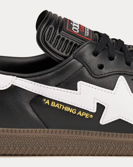 Adidas x BAPE Samba Core Black / Cloud White / Gum Low Top Sneakers - 5
