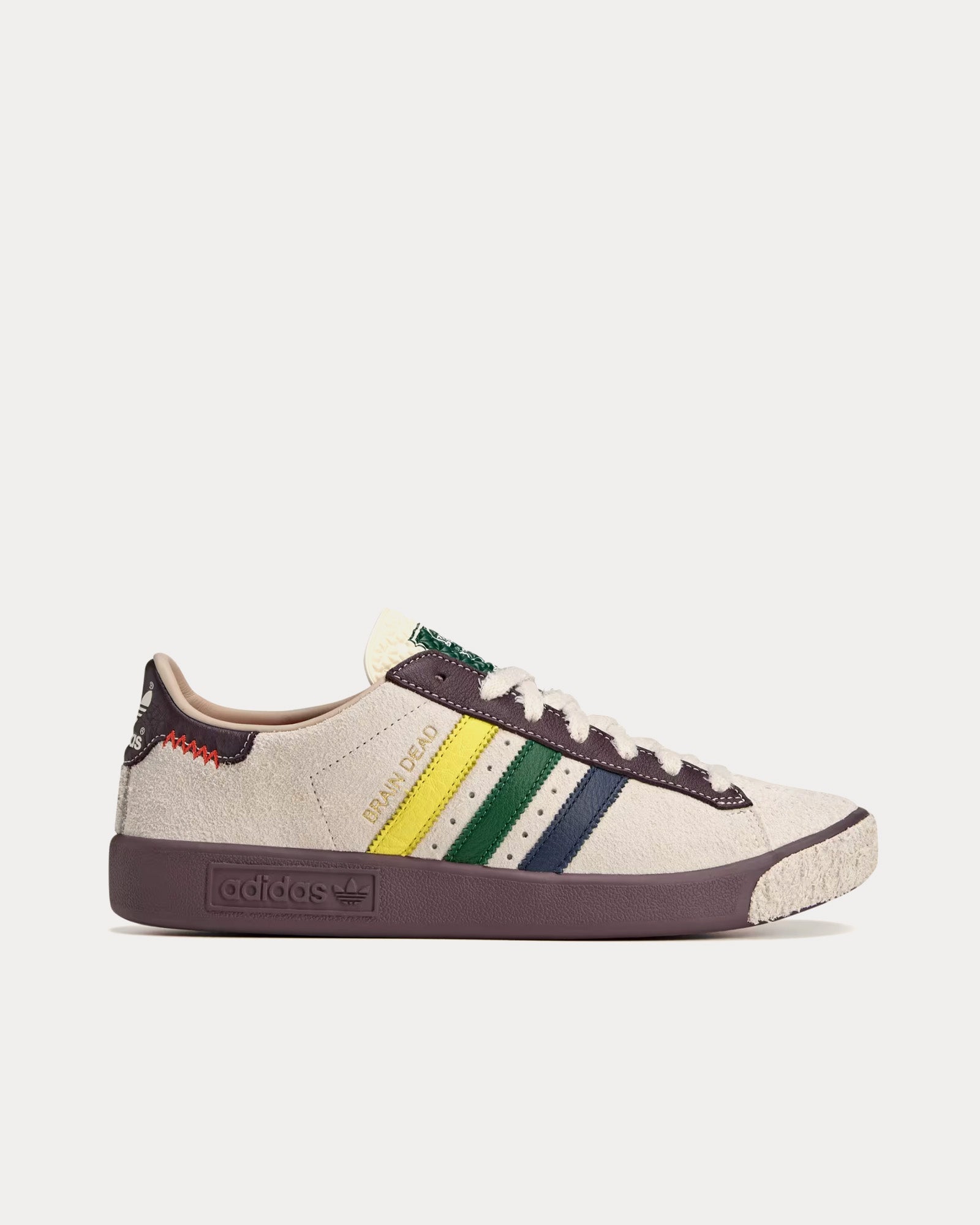 Adidas x Brain Dead Men's Forest Hills Cream White / Pantone / Night Red  Low Top Sneakers