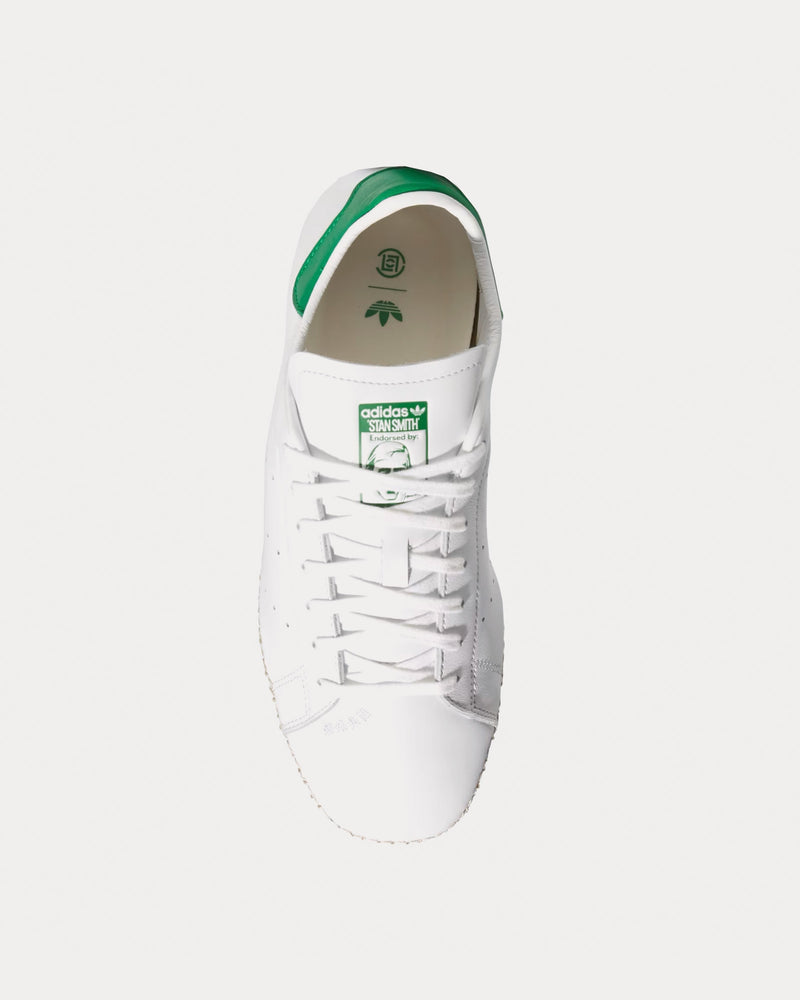 Adidas x CLOT Stan Smith Cloud White / Green / Cloud White Low Top Espadrille Sneakers - 2