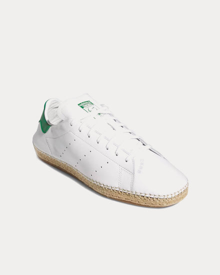 Adidas x CLOT Stan Smith Cloud White / Green / Cloud White Low Top Espadrille Sneakers - 3