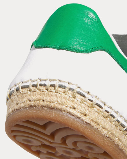 Adidas x CLOT Stan Smith Cloud White / Green / Cloud White Low Top Espadrille Sneakers - 5