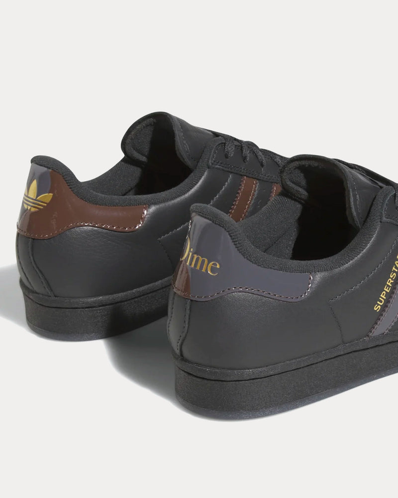 Adidas x Dime Superstar ADV Carbon / Grey Five / Brown Low Top Sneakers - 4