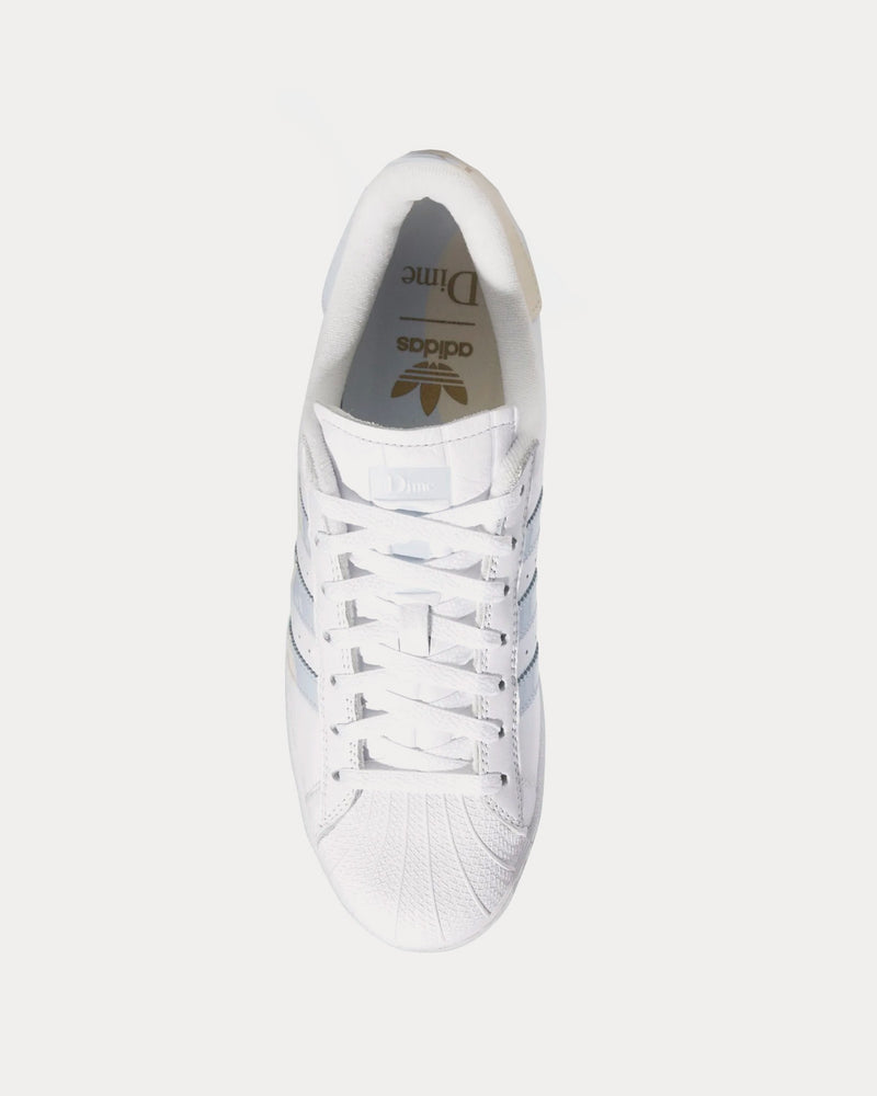 Adidas x Dime Unisex Superstar ADV Cloud White / Halo Blue / Wonder White Low Top Sneakers Adidas x Dime Unisex Superstar ADV Cloud White / Halo Blue / Wonder White Low Top Sneakers