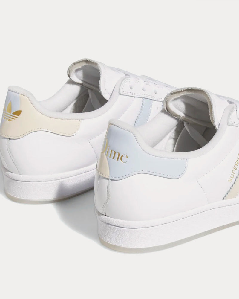 Adidas x Dime Unisex Superstar ADV Cloud White / Halo Blue / Wonder White Low Top Sneakers Adidas x Dime Unisex Superstar ADV Cloud White / Halo Blue / Wonder White Low Top Sneakers