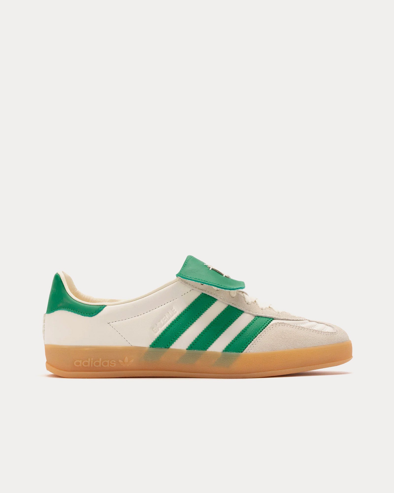 Adidas x Foot Industry - Gazelle Indoor Green / Cream White Low Top Sneakers