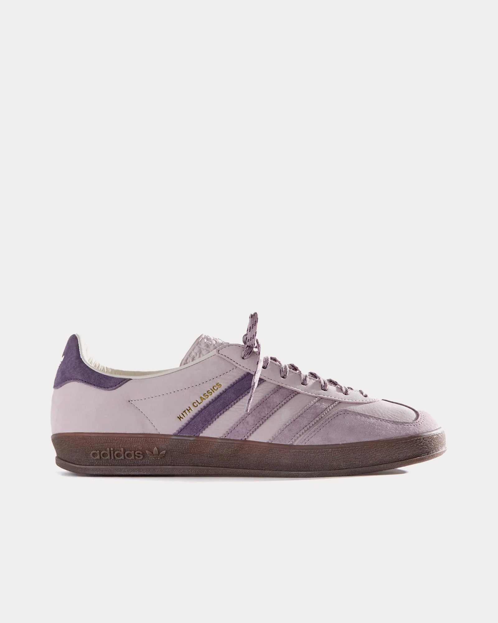靴 adidas kith GAZELLE INDOOR Adidas x Kith Unisex Gazelle Indoor Purple Low Top Sneakers