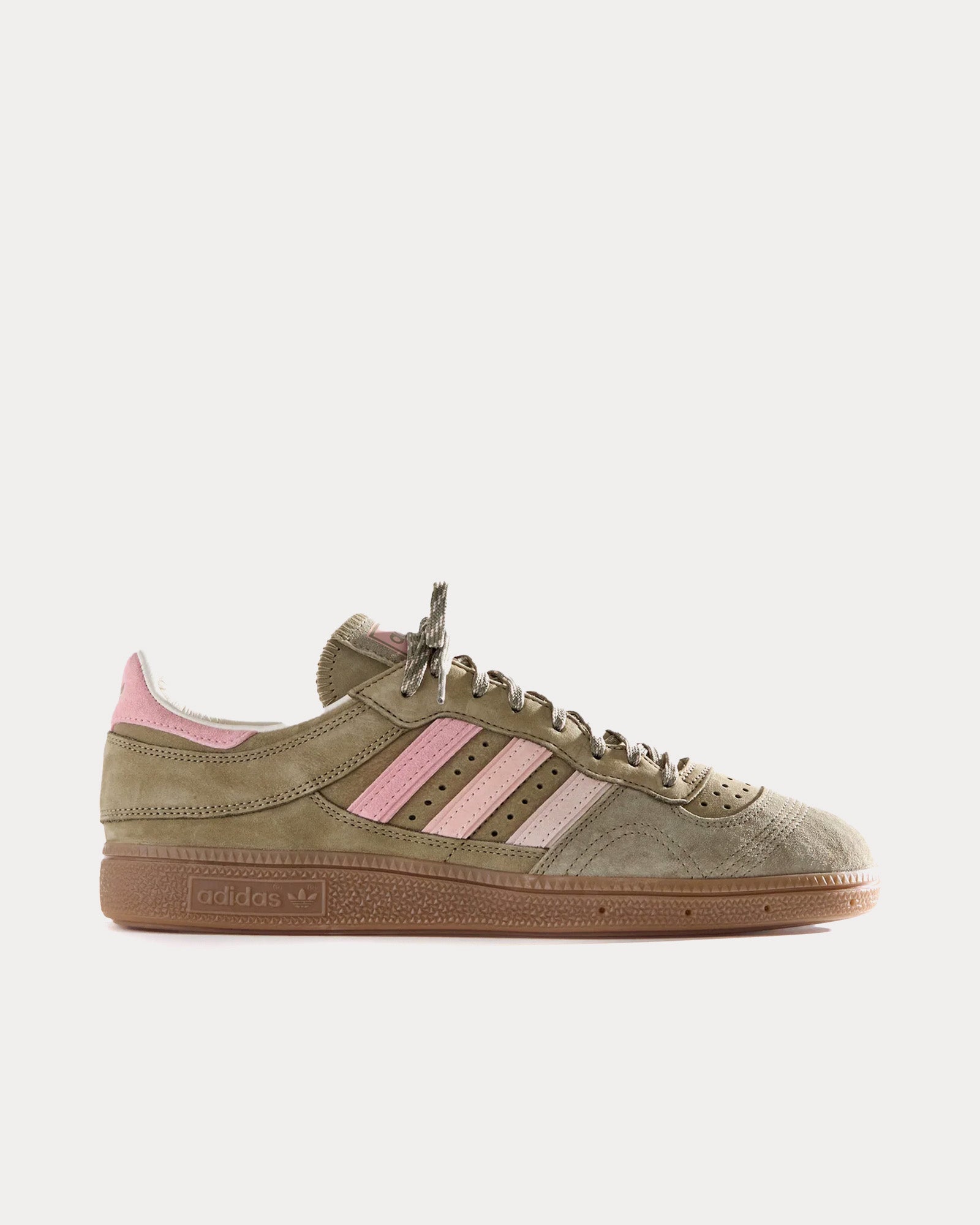 Adidas x Kith Unisex Handball Top Khaki / Pink Low Top Sneakers