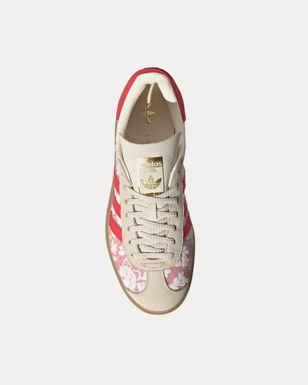 Adidas x Liberty Women's Gazelle Bold Cloud White / Cream White / Better Scarlet Low Top Sneakers Adidas x Liberty Women's Gazelle Bold Cloud White / Cream White / Better Scarlet Low Top Sneakers