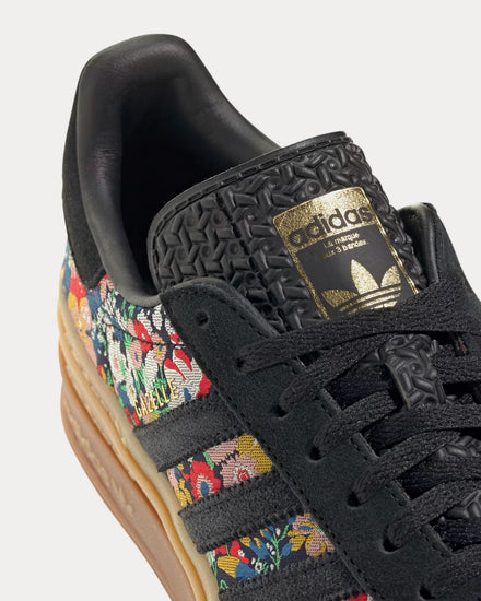 Adidas x Liberty Gazelle Bold Core Black / Graphic / Gold Metallic Low Top Sneakers - 5