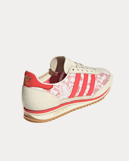 Adidas x Liberty SL 72 OG Cloud White / Cream White / Better Scarlet Low Top Sneakers - 4