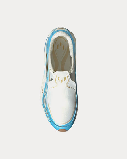 Adidas x Messi Adistar 'Messi' Ivory / Semi Blue Burst / Icey Blue Slip On Sneakers - 2