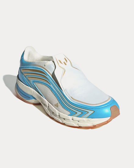 Adidas x Messi Adistar 'Messi' Ivory / Semi Blue Burst / Icey Blue Slip On Sneakers - 3