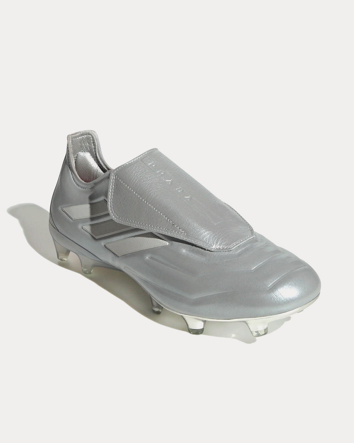 Adidas x Prada - Copa Pure Luxury.1 Firm Ground Silver Metallic / Clear Grey / Red Football Boots
