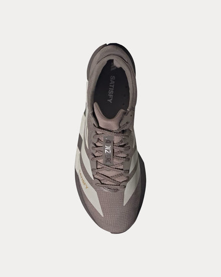 Adidas x Satisfy Adizero Adios Brown / Pearl Met. / Charcoal Running Shoes - 2