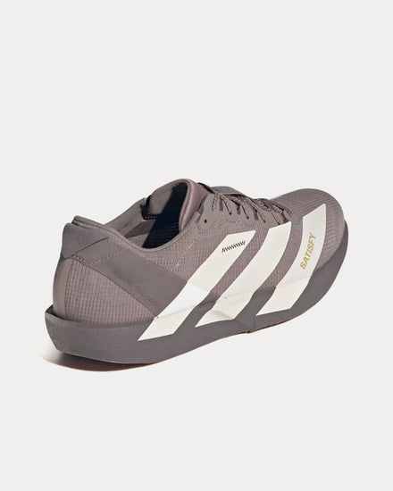 Adidas x Satisfy Adizero Adios Brown / Pearl Met. / Charcoal Running Shoes - 4