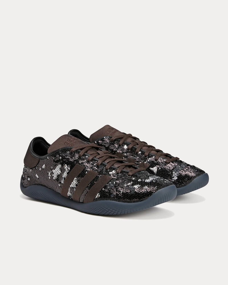 Adidas x Wales Bonner Karintha Sequin Black / Silver / Brown Low Top Sneakers - 3