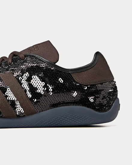 Adidas x Wales Bonner Karintha Sequin Black / Silver / Brown Low Top Sneakers - 5
