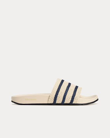 Adidas x Wales Bonner Adilette Wonder White / Wonder White / Night Indigo Slides