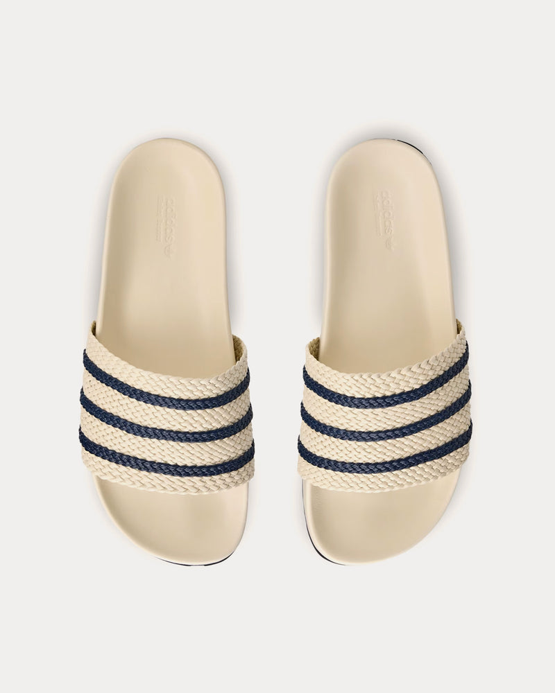 Adidas x Wales Bonner Adilette Wonder White / Wonder White / Night Indigo Slides - 2