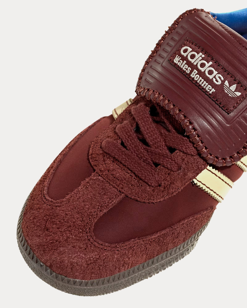 Adidas x Wales Bonner Unisex Samba Nylon Fox Brown / Sandy Beige / Lucky Blue Low Top Sneakers Adidas x Wales Bonner Unisex Samba Nylon Fox Brown / Sandy Beige / Lucky Blue Low Top Sneakers