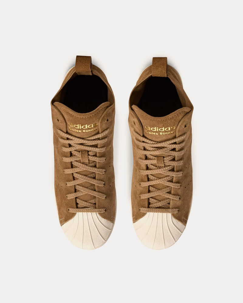Adidas x Wales Bonner Superstar Supplier Colour / Wonder White / Gold Metallic High Top Sneakers - 2
