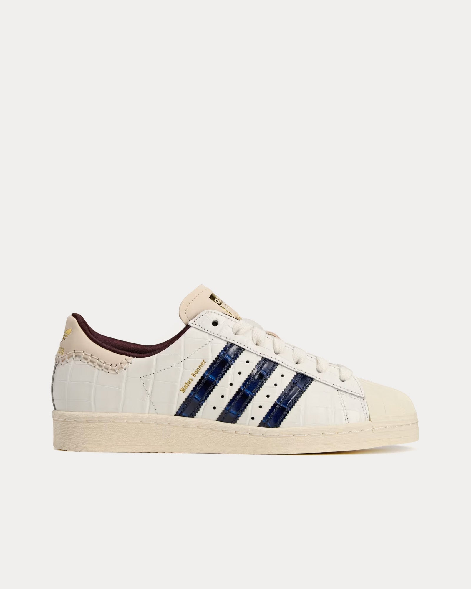 Adidas x Wales Bonner Unisex Superstar Wonder White / Collegiate Navy /  Night Red Low Top Sneakers