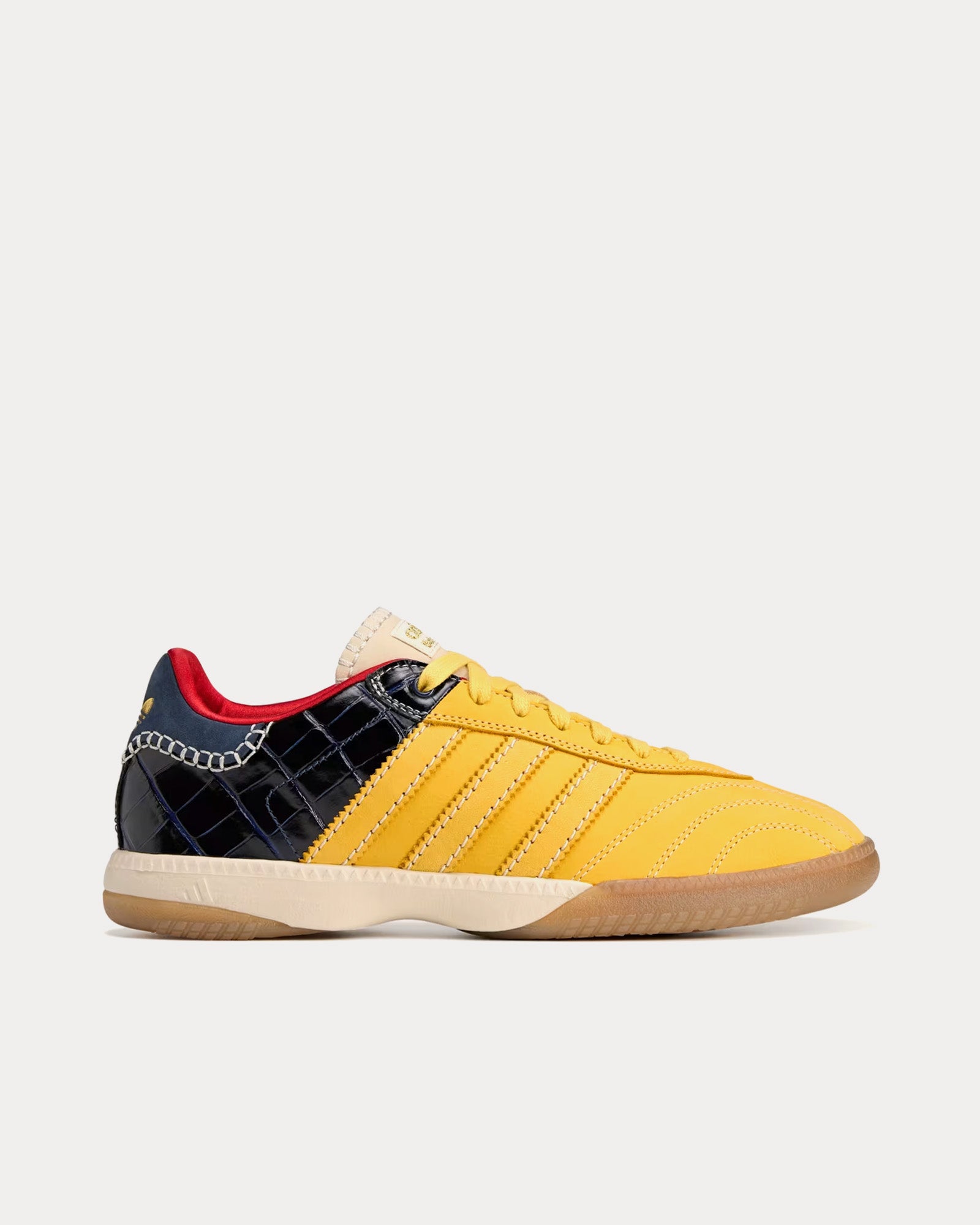 Adidas x Wales Bonner Unisex MN Samba St Fade Gold / St Fade Gold /  Collegiate Navy Low Top Sneakers