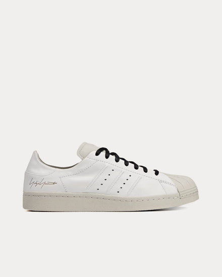 Y-3 Superstar Leather Core White / Talc / Black Low Top Sneakers - 1