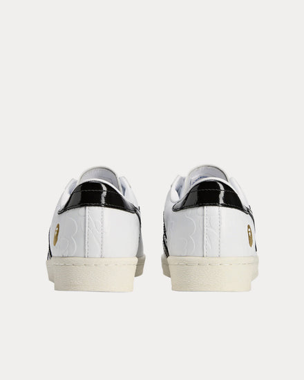 Adidas x BAPE Superstar Vintage White / Black Low Top Sneakers - 4