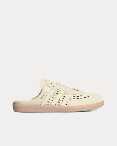 Adidas Samba Mule Woven Cream White Slip On Sneakers