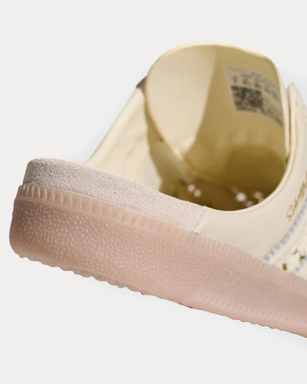 Adidas Samba Mule Woven Cream White Slip On Sneakers - 4