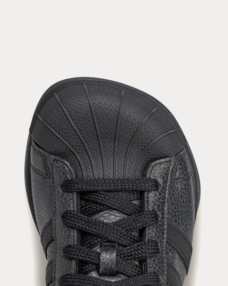 Adidas x Avavav Superstar Core Black / Core Black / Core Black Low Top Sneakers - 5
