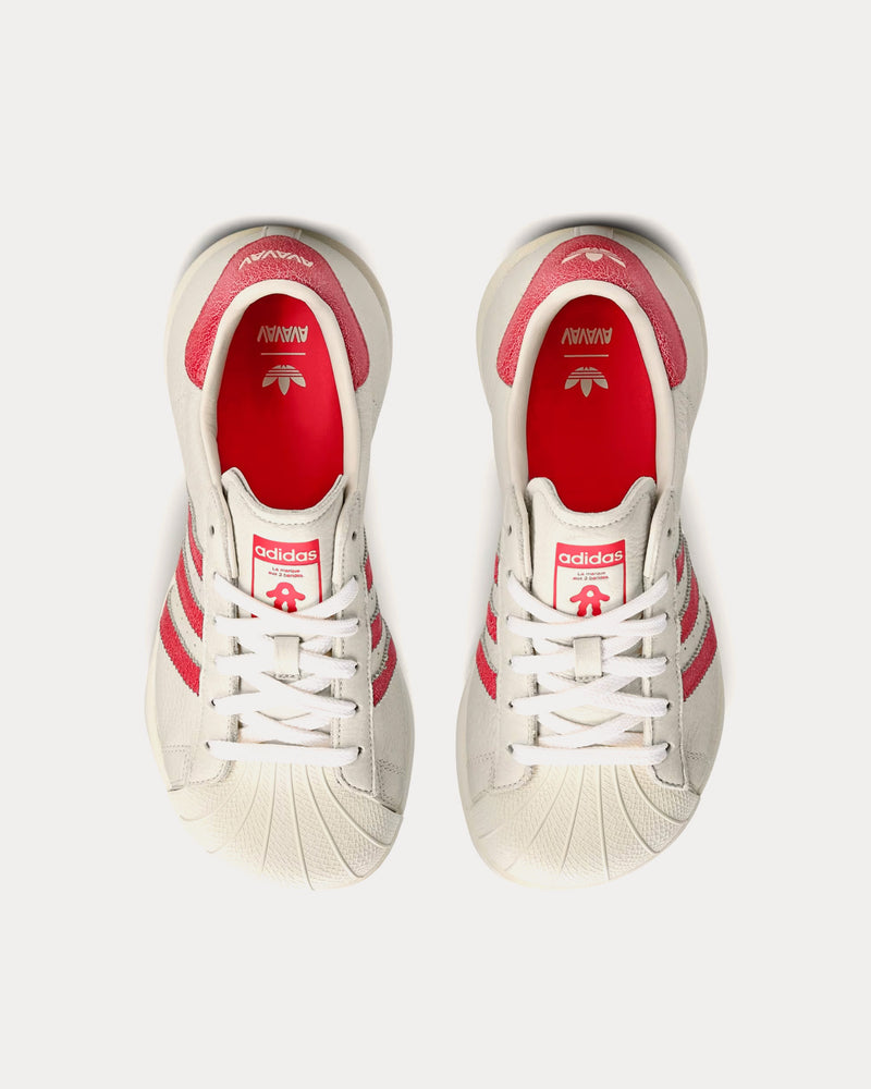Adidas x Avavav Superstar Crystal White / Supplier Colour / Easy Yellow Low Top Sneakers - 2