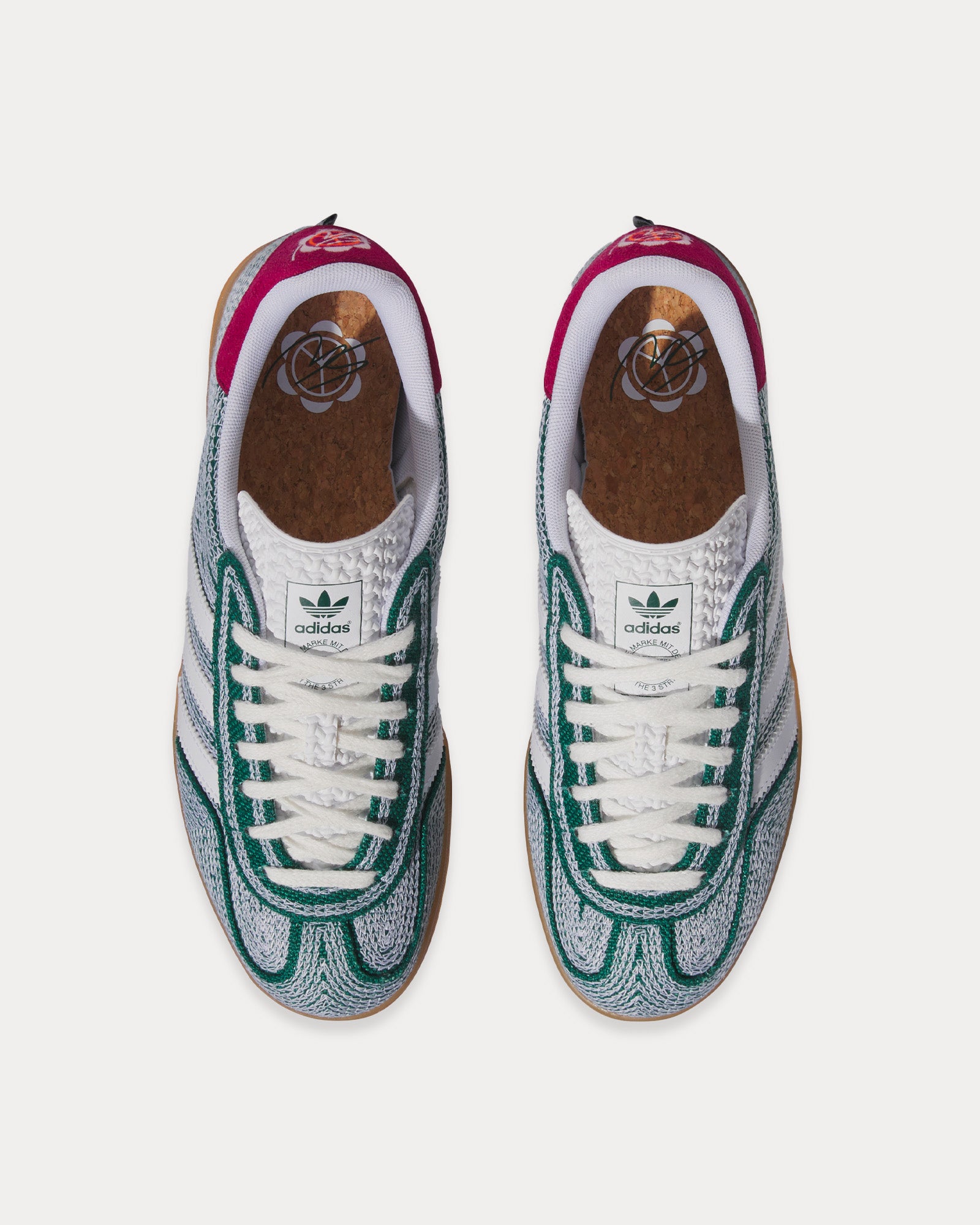 Adidas x Sean Wotherspoon - Gazelle Indoor Collegiate Green / Cloud White / Gum Low Top Sneakers