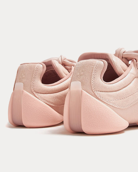 McQueen Flexion Crackled Leather Pink Low Top Sneakers - 2