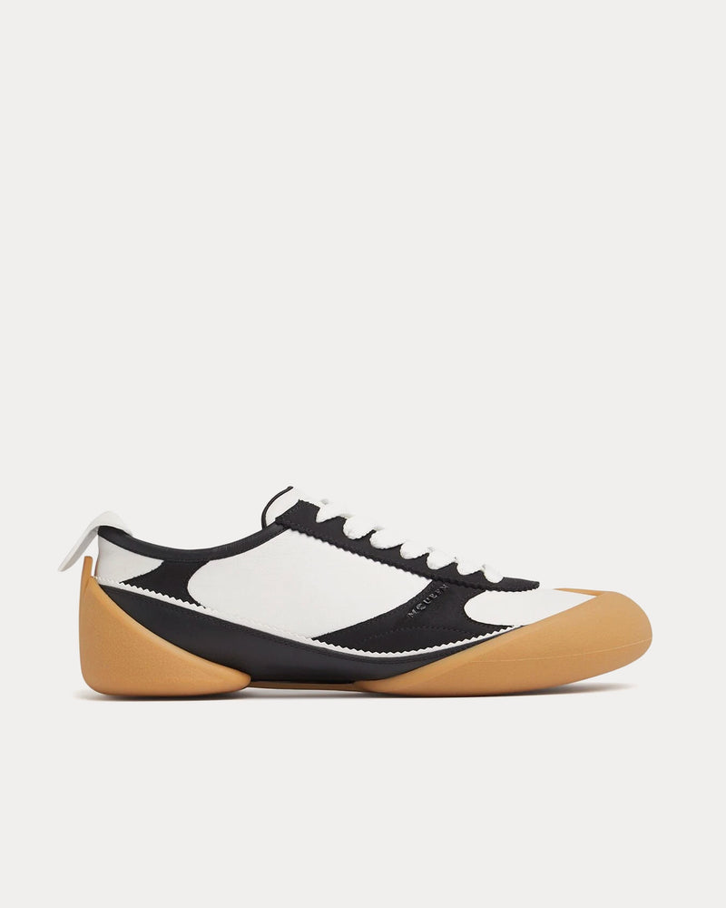 Alexander McQueen Flexion Leather & Rubber Black / White Low Top Sneakers - 1