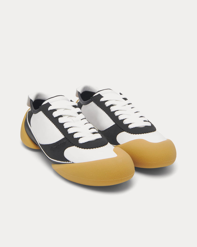 Alexander McQueen Flexion Leather & Rubber Black / White Low Top Sneakers - 2