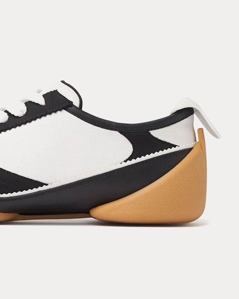 Alexander McQueen Flexion Leather & Rubber Black / White Low Top Sneakers - 4