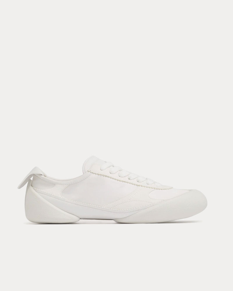 Alexander McQueen Flexion Leather & Rubber White Low Top Sneakers - 1