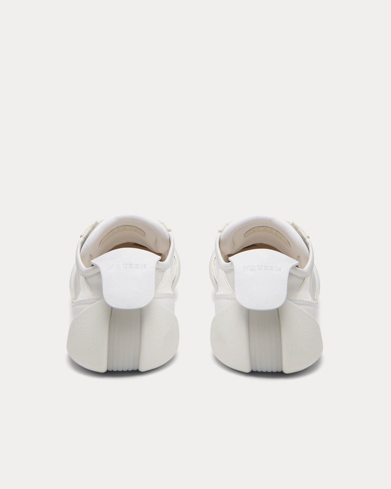 Alexander McQueen Flexion Leather & Rubber White Low Top Sneakers - 3