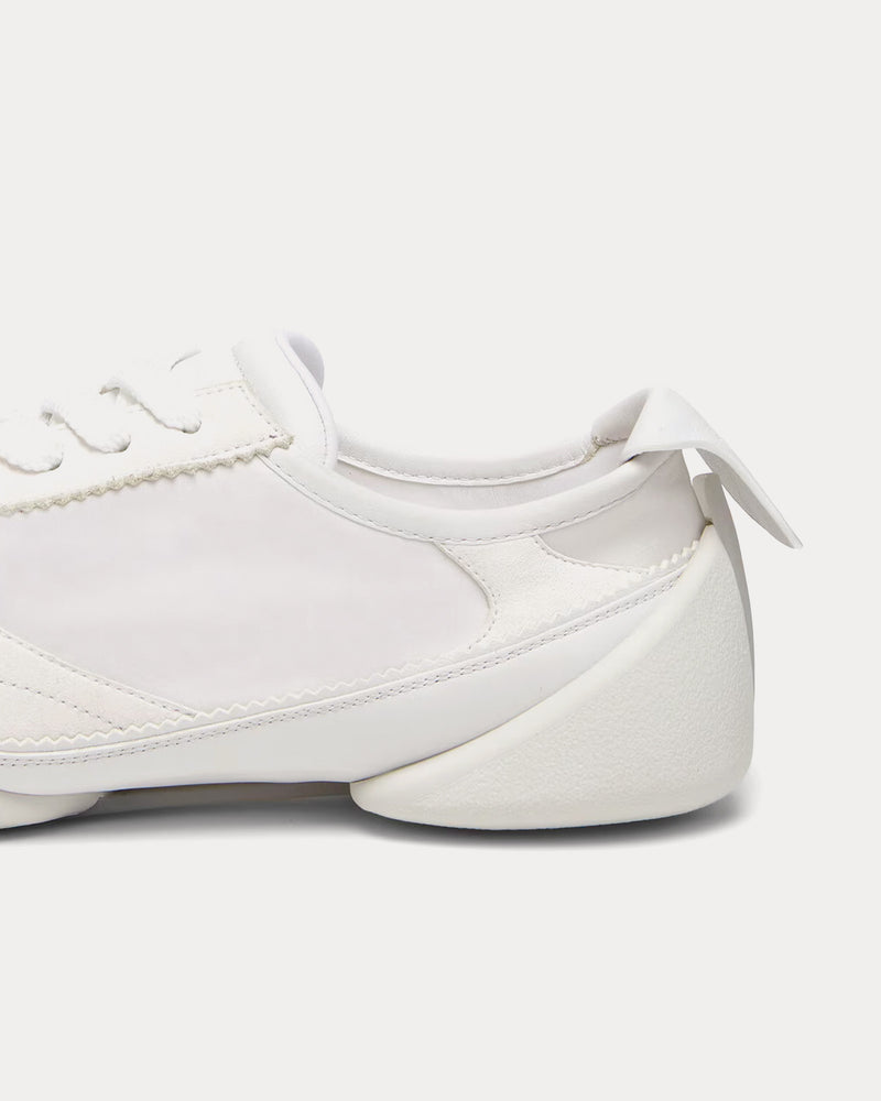 Alexander McQueen Flexion Leather & Rubber White Low Top Sneakers - 4