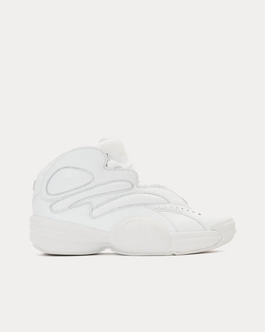 Alexander Wang AW Hoop Leather White High Top Sneakers