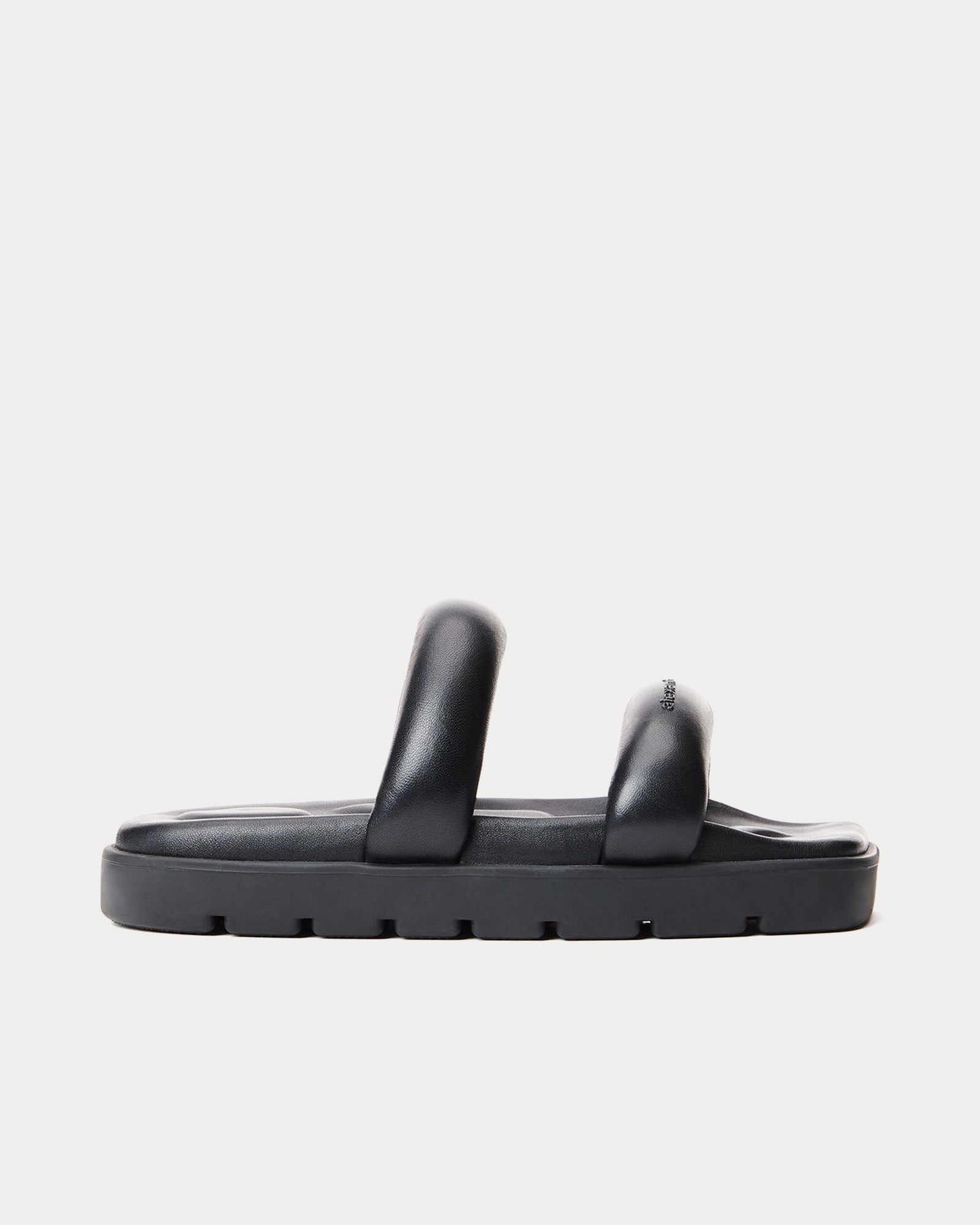 Alexander Wang Women's Jay Flatform Leather Black Sandals