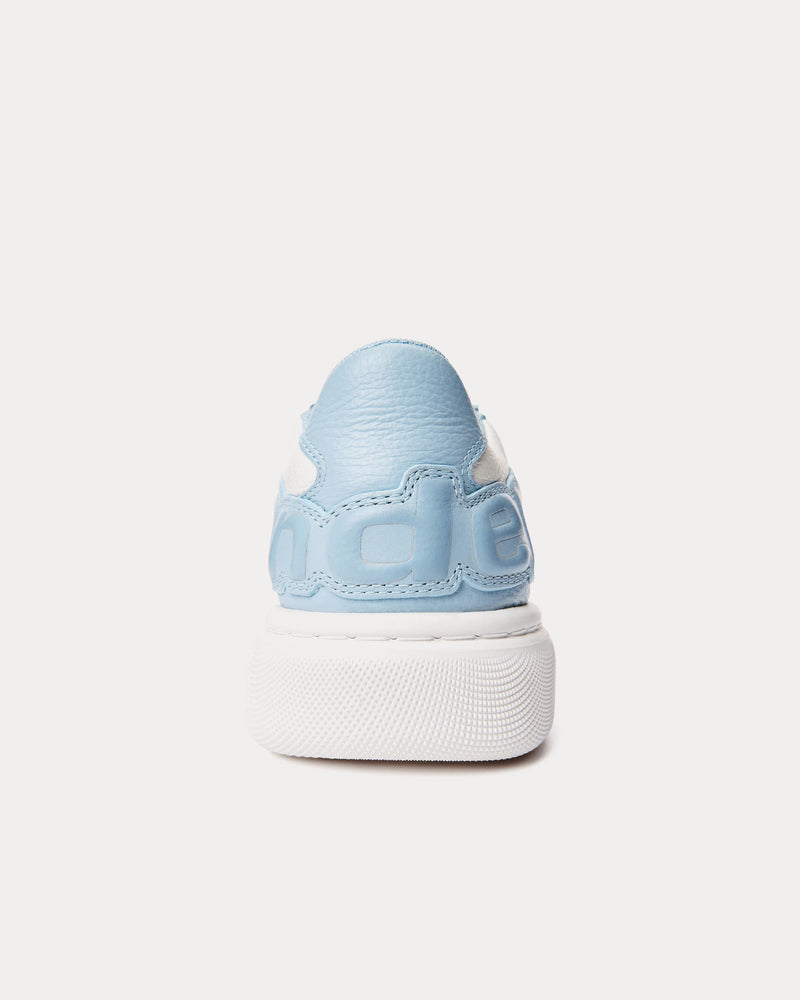 Alexander Wang Women's Puff Pebble Leather with Logo Blue Low Top ...