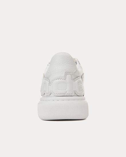 Alexander Wang Puff Pebble Leather with Logo White Low Top Sneakers - 3