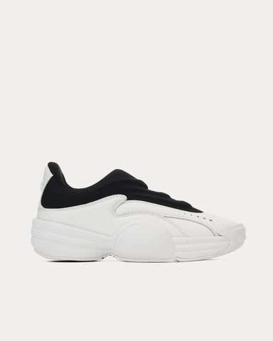 Alexander Wang AW Hoop Pebble Leather White / Black Slip On Sneakers