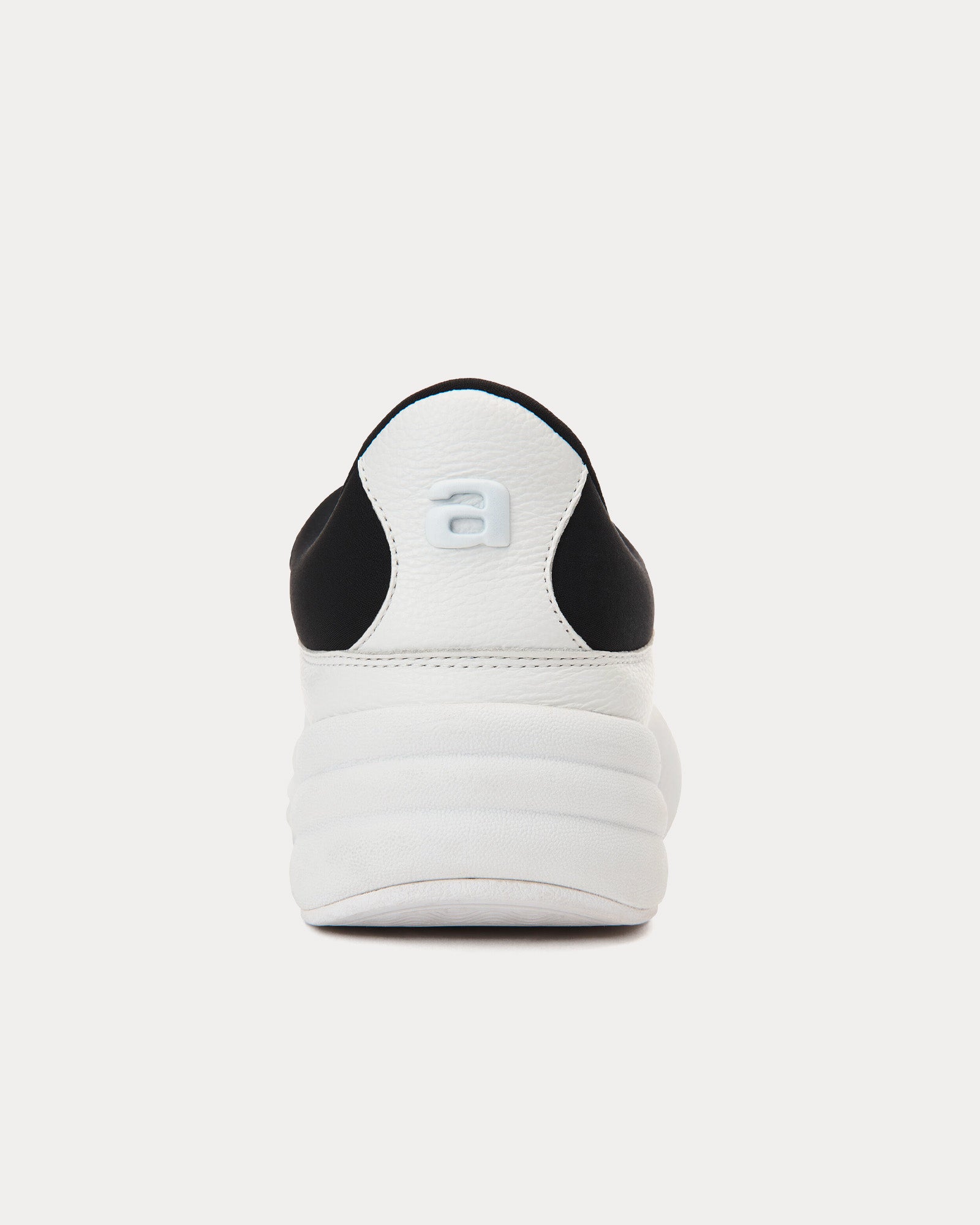 Alexander Wang - AW Hoop Pebble Leather White / Black Slip On Sneakers